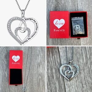 New FANCYCD Heart Pendant Necklace Gift for Mom